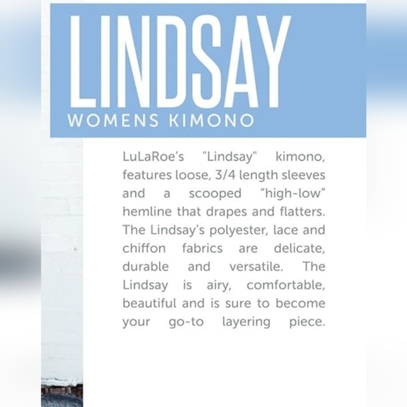 Lularoe Purple and Red Flower Print Lindsay Kimono Cardigan Size L - Picture 13 of 13